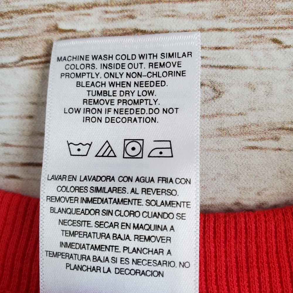 New Junior's Disney Mickey Mouse Red Sweatshirt Sizes Med. and XXL - Picture 7 of 9